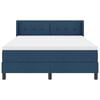 vidaXL Lit &agrave; ressorts avec matelas Bleu 200 x 140 cm Polyester