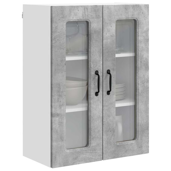 vidaXL Armoire de cuisine Kalmar Gris b&eacute;ton 60 x 31 x 80 cm