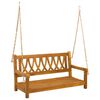 vidaXL Banc balan&ccedil;oire de jardin Naturel 110 x 56 x 58 cm