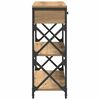 vidaXL Table Console avec tiroir chêne artisanal 75 x 28 x 75 cm