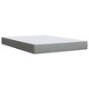 vidaXL Sommier &agrave; lattes de lit avec matelas Gris clair 160x200cm Tissu