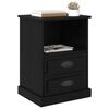 vidaXL Cabinet de chevet Ch&ecirc;ne noir 36 x 43 x 60 cm Bois d'ing&eacute;nierie