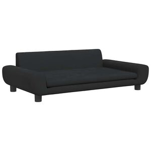 vidaXL Canap&eacute; pour enfants noir 100x54x33 cm velours
