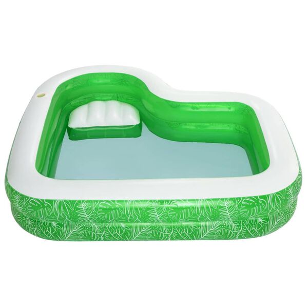 Bestway Piscine avec si&egrave;ge Tropical Paradise 231x231x51 cm