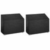 vidaXL Housses de banc de jardin 2 pcs 8 &oelig;illets 160x70x70/88 cm PE