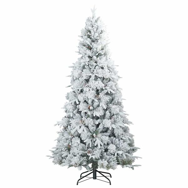 vidaXL Sapin de No&euml;l Artificiel &agrave; Branches Articul&eacute;es Blanc 180 cm