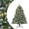 vidaXL Sapin de No&euml;l artificiel Vert 120 cm PVC, plastique et acier
