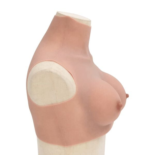 vidaXL Plastron en silicone naturel coupe B