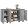vidaXL Buffet gris béton 135x41x75 cm bois d'ingénierie