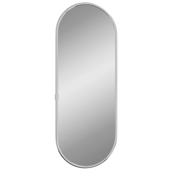 vidaXL Miroir mural Argent&eacute; 40x15 cm Ovale