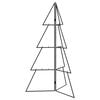 vidaXL Arbre de No&euml;l en m&eacute;tal KUOPIO 100 cm Acier Noir