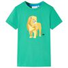 T-shirt pour enfants bleu fonc&eacute; 128