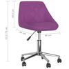 vidaXL Chaises pivotantes &agrave; manger lot de 4 violet similicuir