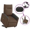 vidaXL Fauteuil de massage inclinable Marron Tissu