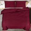 vidaXL Ensemble de housse de couette Bordeaux 200x200 cm Coton