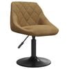 vidaXL Tabouret de bar Marron Velours