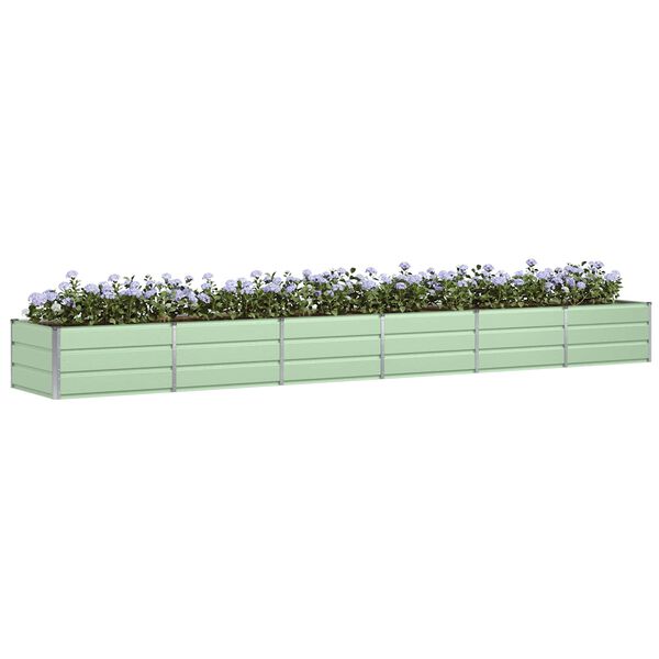 vidaXL Jardini&egrave;re Vert 480 x 80 x 45 cm Acier