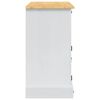 vidaXL Coffres de rangement Blanc 112 x 40 x 75 cm Pin massif