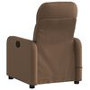 vidaXL Fauteuil inclinable de massage électrique marron tissu