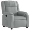 vidaXL Fauteuil inclinable Gris clair Tissu