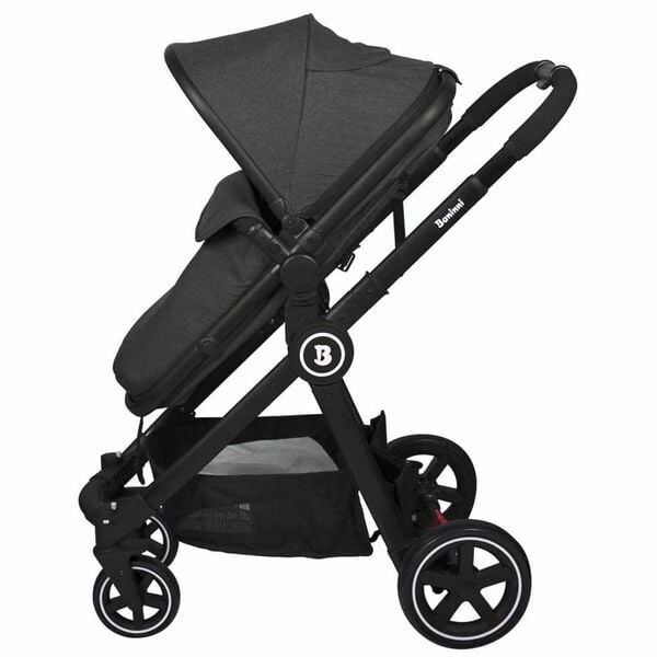 Baninni Poussette / landau Otto 3in1 Noir poussi&eacute;reux BNST028-DSBK