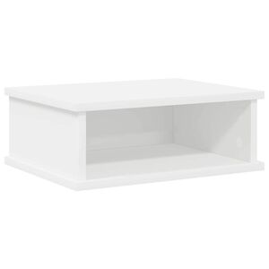 vidaXL Table de chevet Blanc 40 x 31 x 15 cm Bois d'ing&eacute;nierie
