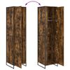 vidaXL Garde-robe 2 pcs Ch&ecirc;ne Fum&eacute; 50 x 50 x 200 cm Bois d'ing&eacute;nierie