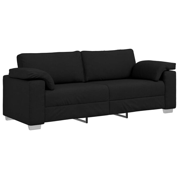 vidaXL Canap&eacute; 178cm Noir tissu