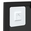 vidaXL Miroir mural Noir 40x40 cm m&eacute;tal