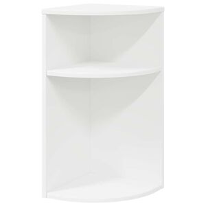 vidaXL Table d'appoint Blanc 29,6 x 29,6 x 60 cm Bois d'ing&eacute;nierie