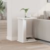 vidaXL Table d'appoint Blanc 35 x 25 x 50 cm Bois d'ing&eacute;nierie