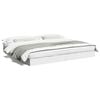 vidaXL Cadre de lit sans matelas blanc 180x200 cm bois d'ing&eacute;nierie