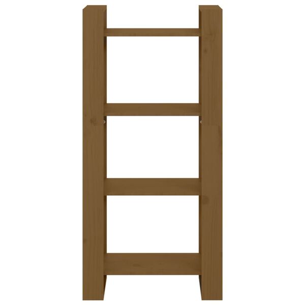 vidaXL Bibliothèque/Cloison Marron miel 60x35x125 cm Bois massif