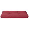 vidaXL Coussin de palette rouge bordeaux 70x40x12 cm tissu