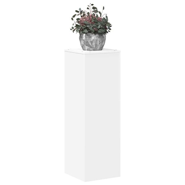 vidaXL Support pour plantes blanc 33x33x100 cm bois d'ing&eacute;nierie