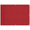 vidaXL Paravent de balcon rouge 75 x 800 cm 100 % polyester Oxford