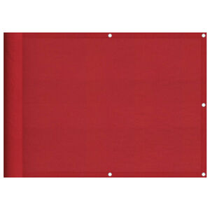 vidaXL Paravent de balcon rouge 75 x 800 cm 100 % polyester Oxford