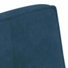 vidaXL Banc bleu 110x74x84 cm velours