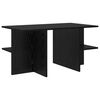 vidaXL Table basse Ch&ecirc;ne noir 87 x 50 x 45 cm Bois d&rsquo;ing&eacute;nierie