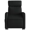 vidaXL Fauteuil inclinable noir tissu