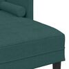vidaXL Ensemble de Canap&eacute;s avec coussin 2 pcs Vert fonc&eacute; Polyester