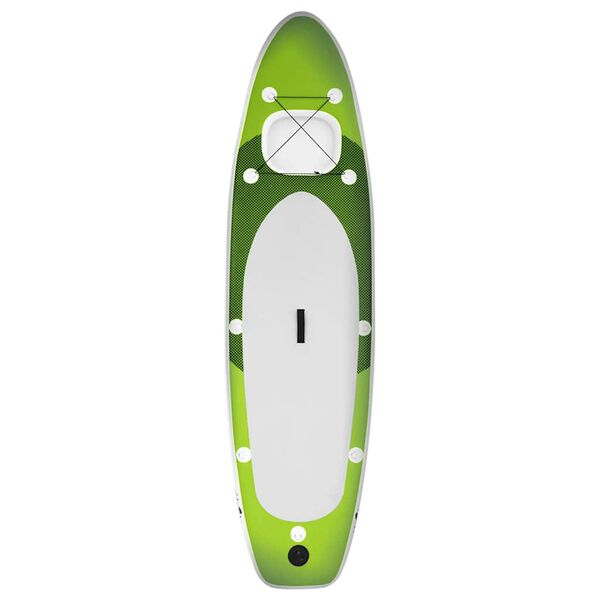 vidaXL Ensemble de planche SUP gonflable vert 300x76x10 cm