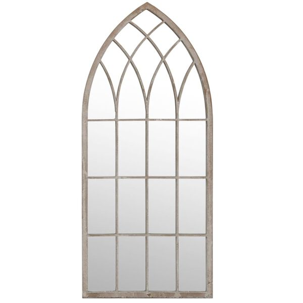 vidaXL Miroir de jardin Sable 70x30 cm Fer pour utilisation extérieure
