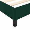 vidaXL Cadre de lit sans matelas vert fonc&eacute; 90x200 cm velours