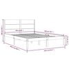 vidaXL Cadre de lit sans matelas 160x200 cm bois massif de pin