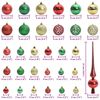 vidaXL Ensemble de Boules de Noël 61 pcs Multicolore Plastique