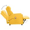 vidaXL Fauteuil de massage Jaune Tissu