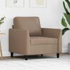 vidaXL Fauteuil Cappuccino 60 cm Similicuir
