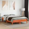 vidaXL Cadre de lit sans matelas cire marron 140x190cm bois pin massif