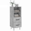 vidaXL Buffet Gris b&eacute;ton 34,5x34x90 cm Bois d'ing&eacute;nierie